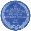 Ernest Shackleton Blue Plaque on Aberdeen House