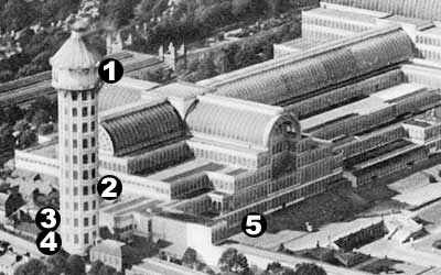 Aerial photograph of Crystal Palace