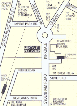 Kirkdale Bookshop Map