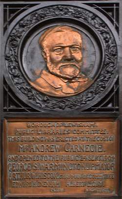 Carnegie Plaque on 24/09/04