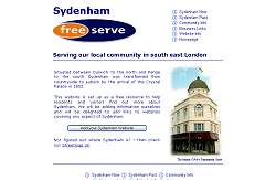 Sydenham Freeserve 1998 Website